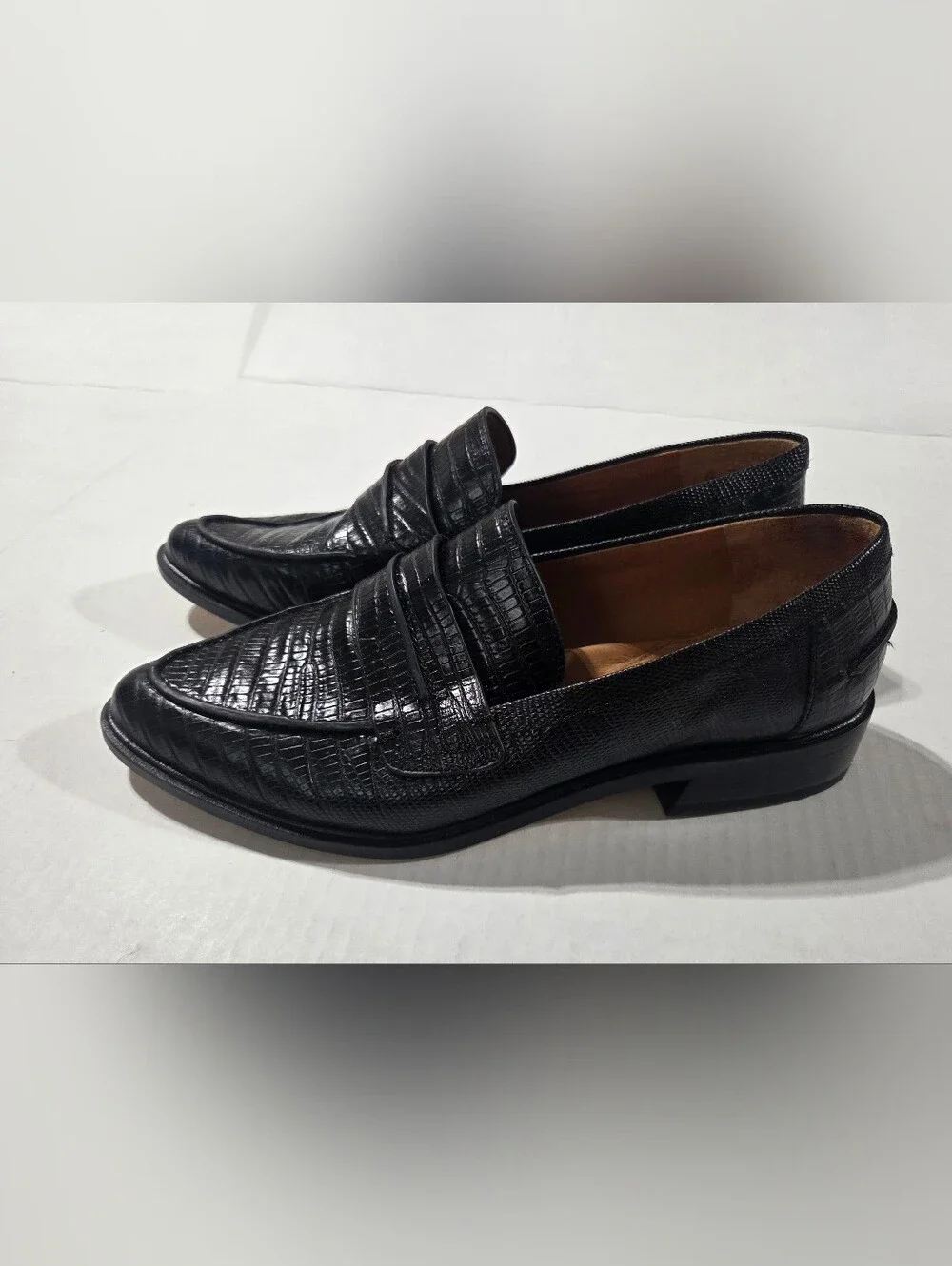 Franco Sarto Black Loafers